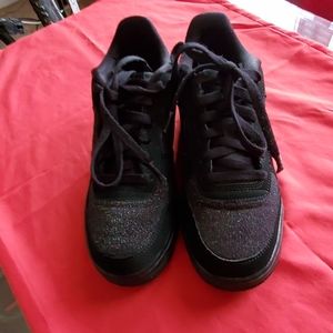 Air Force 1 Black with glitter